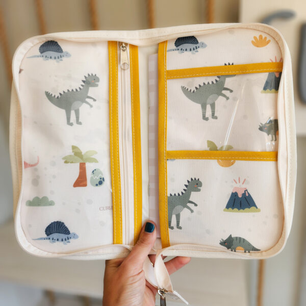 Porta Documento Pediátrico - Dino