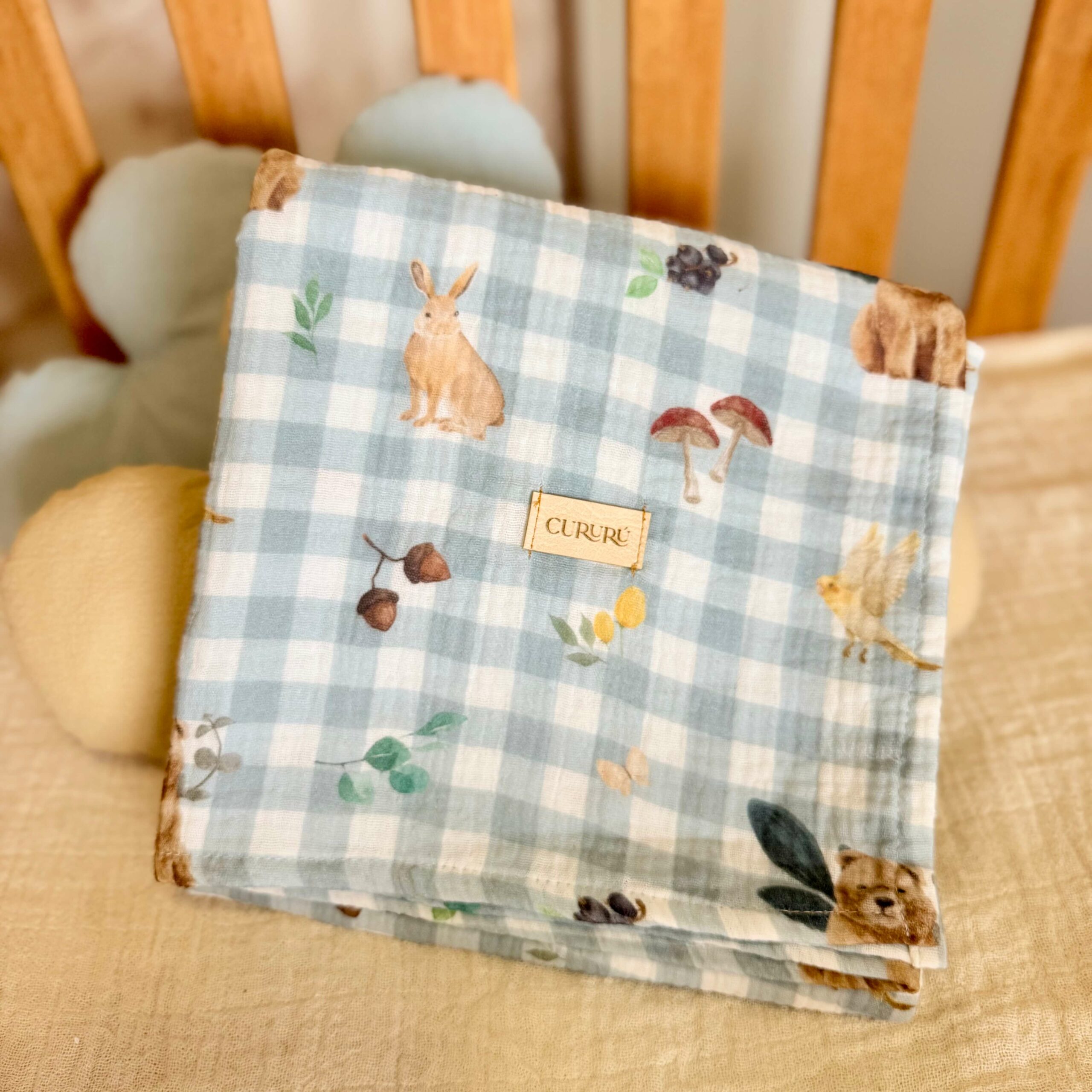 Manta Muselina Estampada