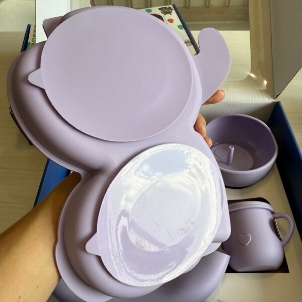 Set Primeras Comidas Elefante Silicona 8 pzas