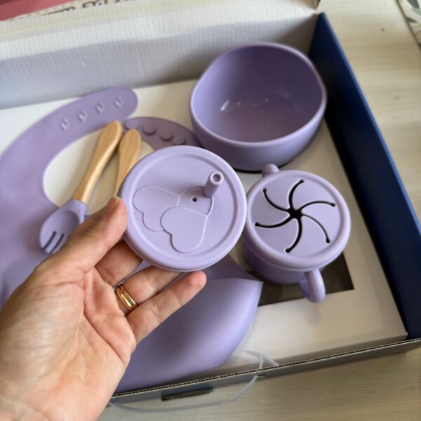 Set Primeras Comidas Elefante Silicona 8 pzas